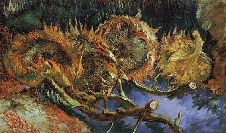 Vincent Van Gogh Four Withered Sunflowers China oil painting art